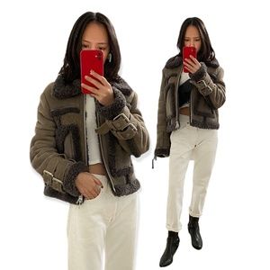 ALLSAINTS Asher Shearling Biker Jacket